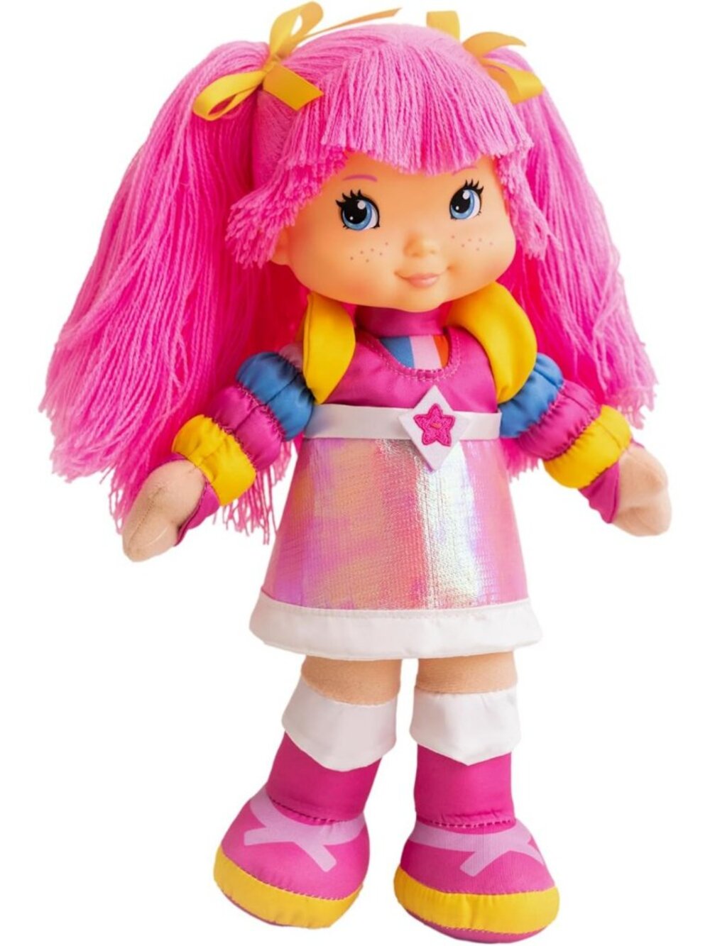 Colorful 12-Inch Tickled Pink Doll - Vintage Rainbow Brite Collectible Toy